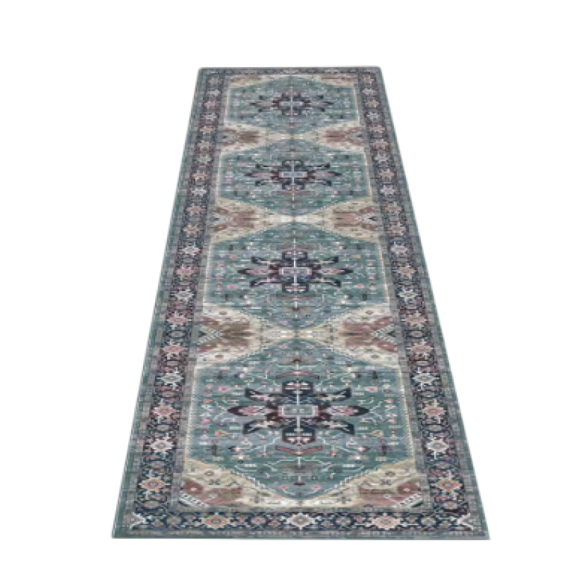 SJR-A 40X120CM Soft non-slip crystal velvet boho carpet for home.