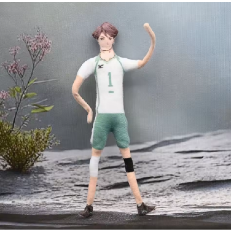 13 28cm Haikyuu plush keychain of Hinata and Kenma for room decor or gifting.