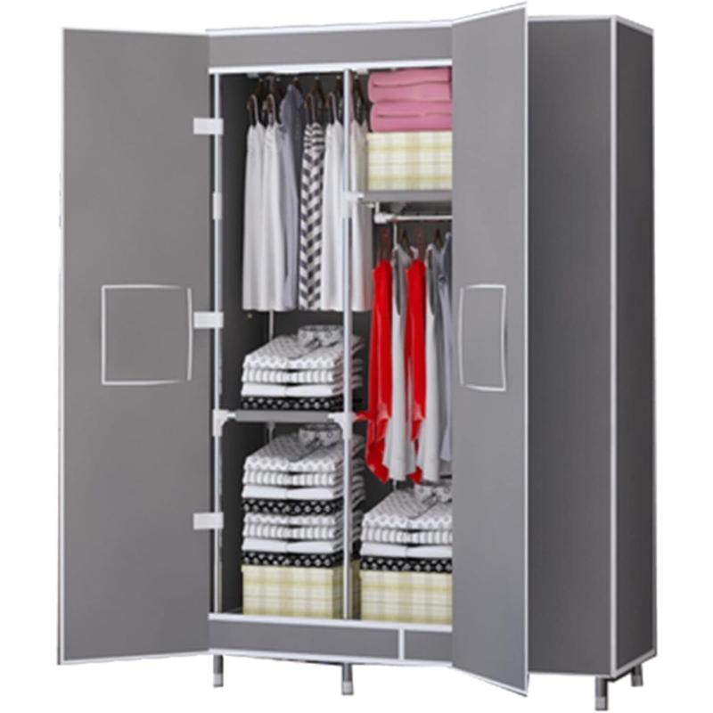 Wardrobe 125*45*170cm Three Door Grey