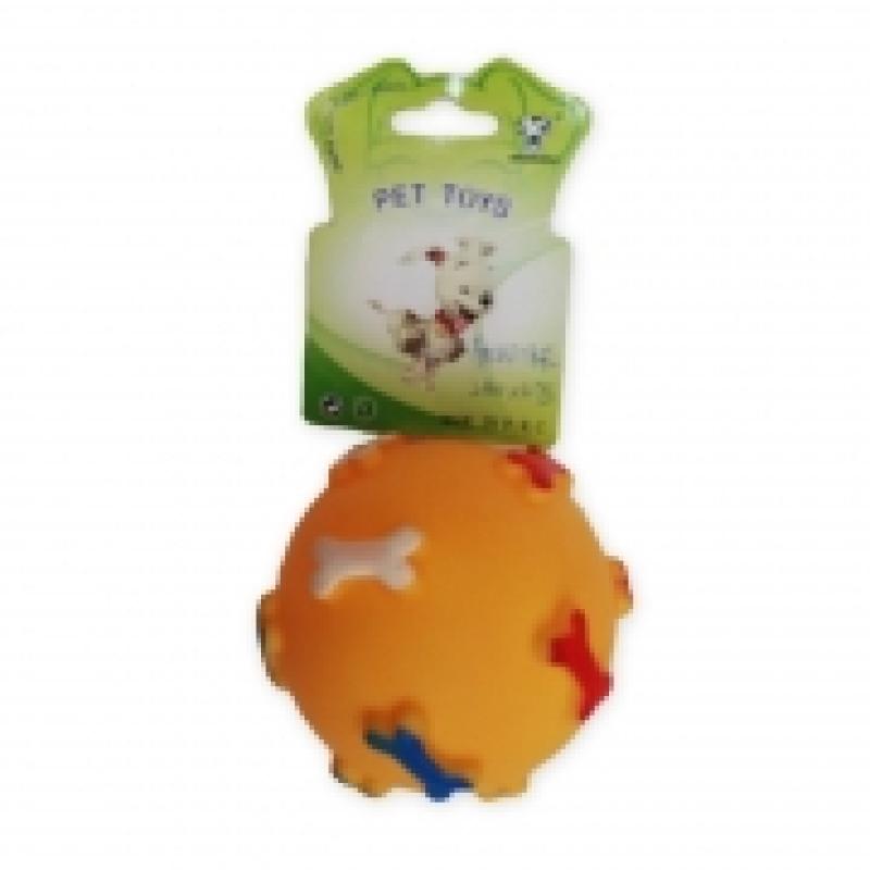 PET TOY BALL BONE DSN 8.5CM