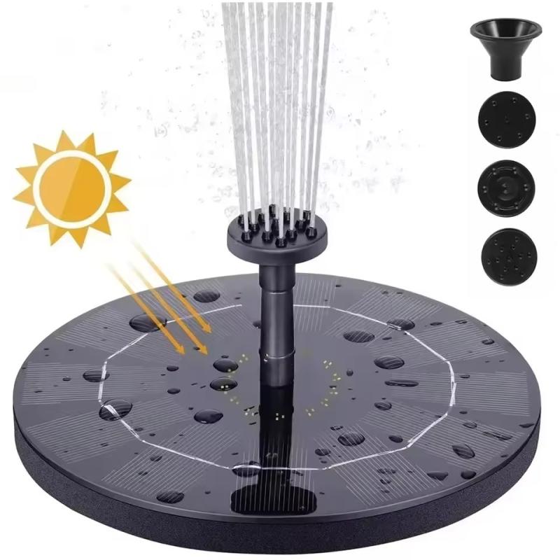 Solar-Powered Floating Water Fountain Pump – 4 Nozzle Bird Bath & Garden