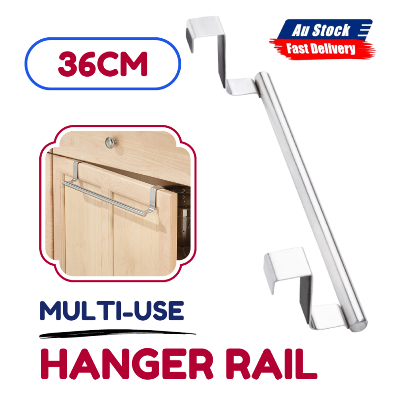 1pce Over the Door Hanger Rail 36cm