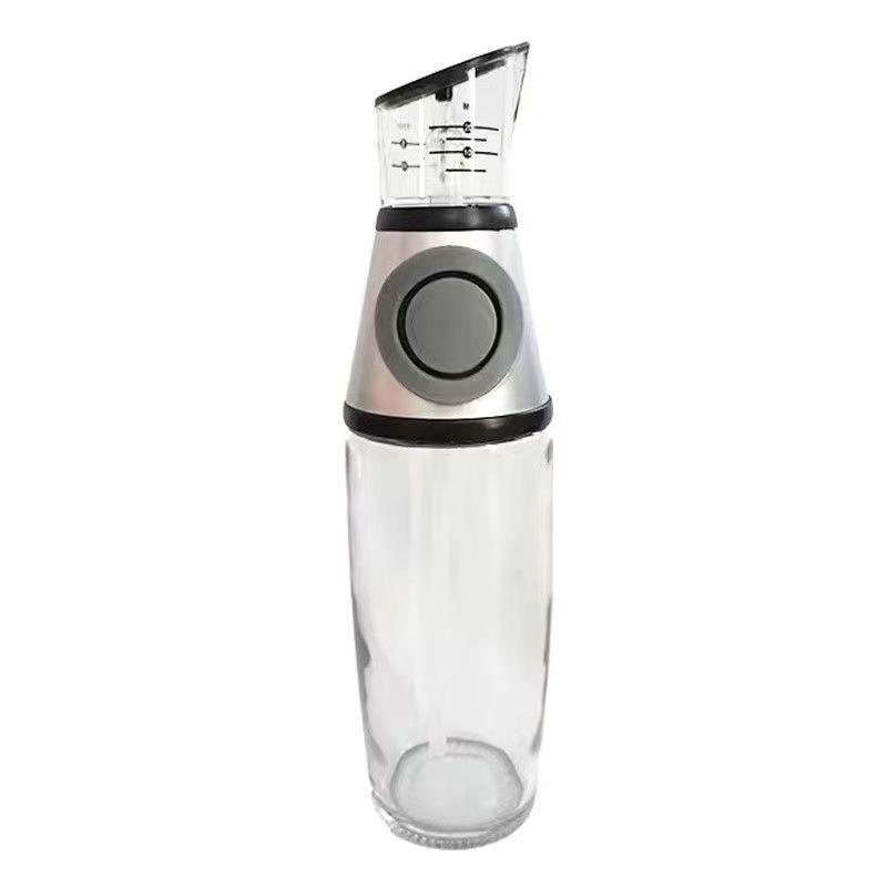 controllable metering push-type oil bottle 500ml with scale oil bottle kitchen supplies