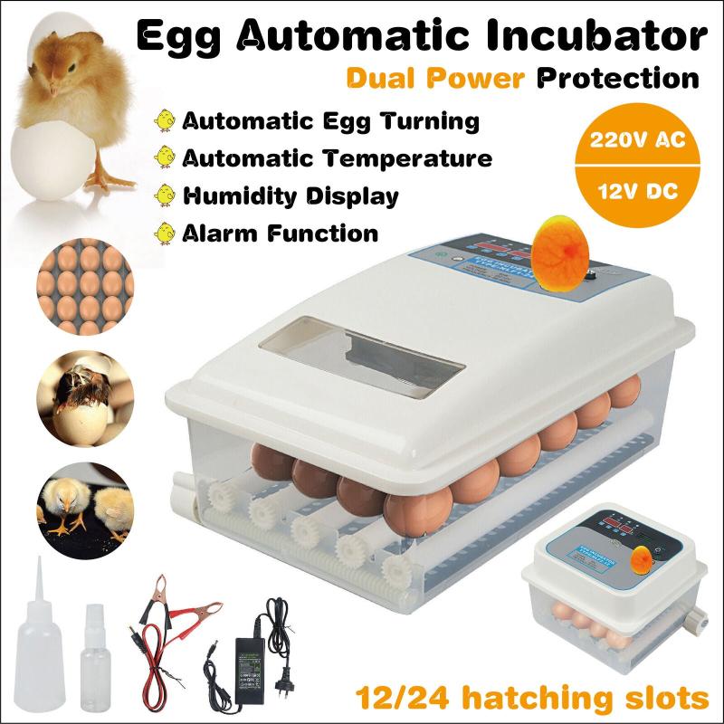 24 Egg Incubator Fully Automatic Digital Led Turning Chicken Eggs Poultry AU