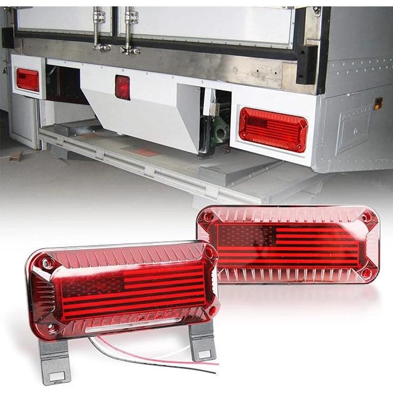  Tail Lights, 57 LED RV Camper Trailer Tail Lights With Running/Turn Signal/Brake/Stop License Plate