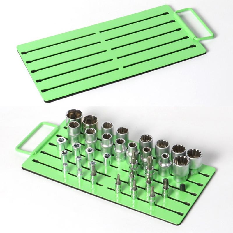  magnetic metal sleeve storage rack socket organizer sleeve fixed artifact tools neatly and orderly 