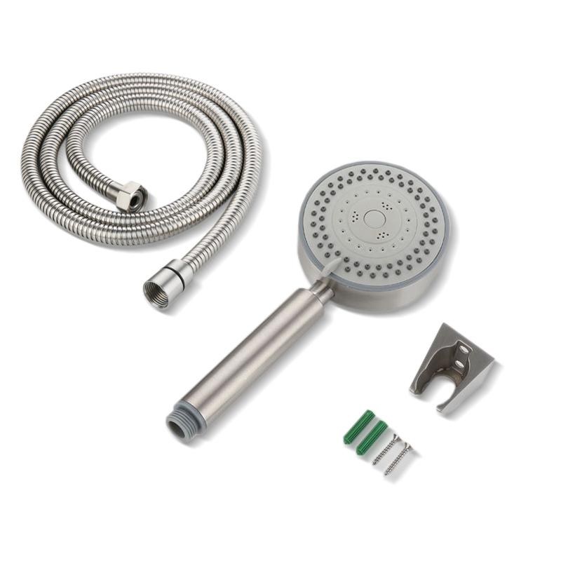 Stainless Steel 5 Gear Adjustable Shower Head with 1.5m Hose