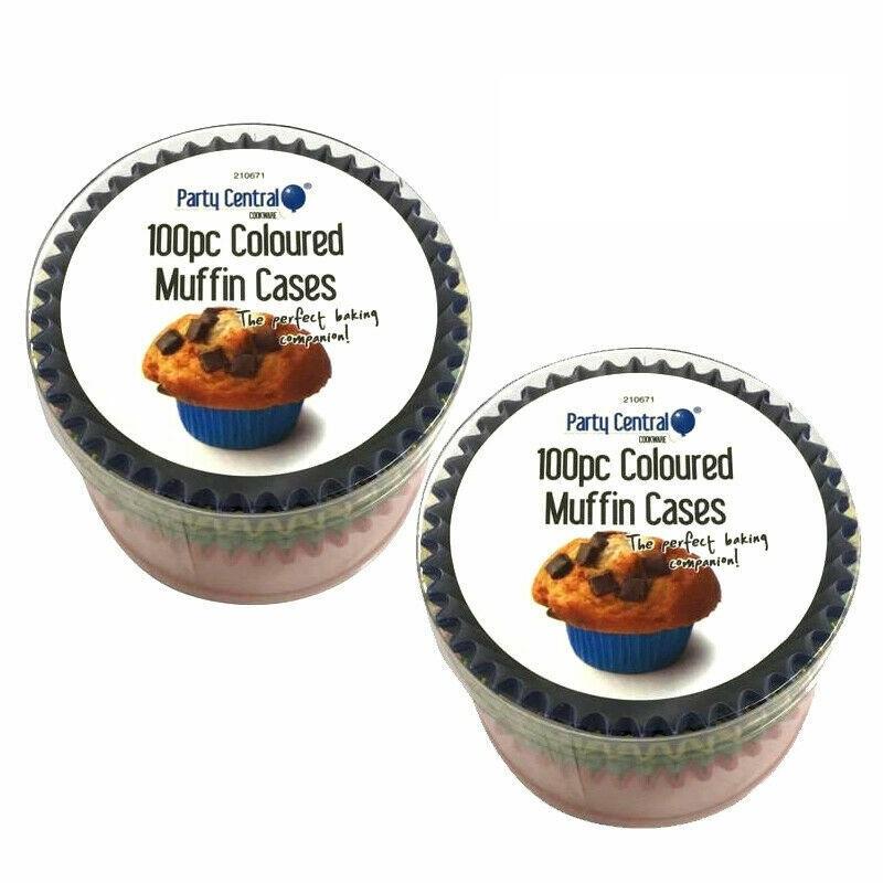 Cases Muffin Coloured 100pc
