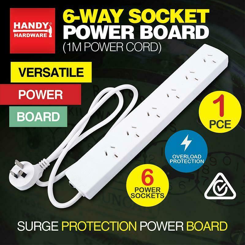 Power Board 6-Way 1 Meter Cord