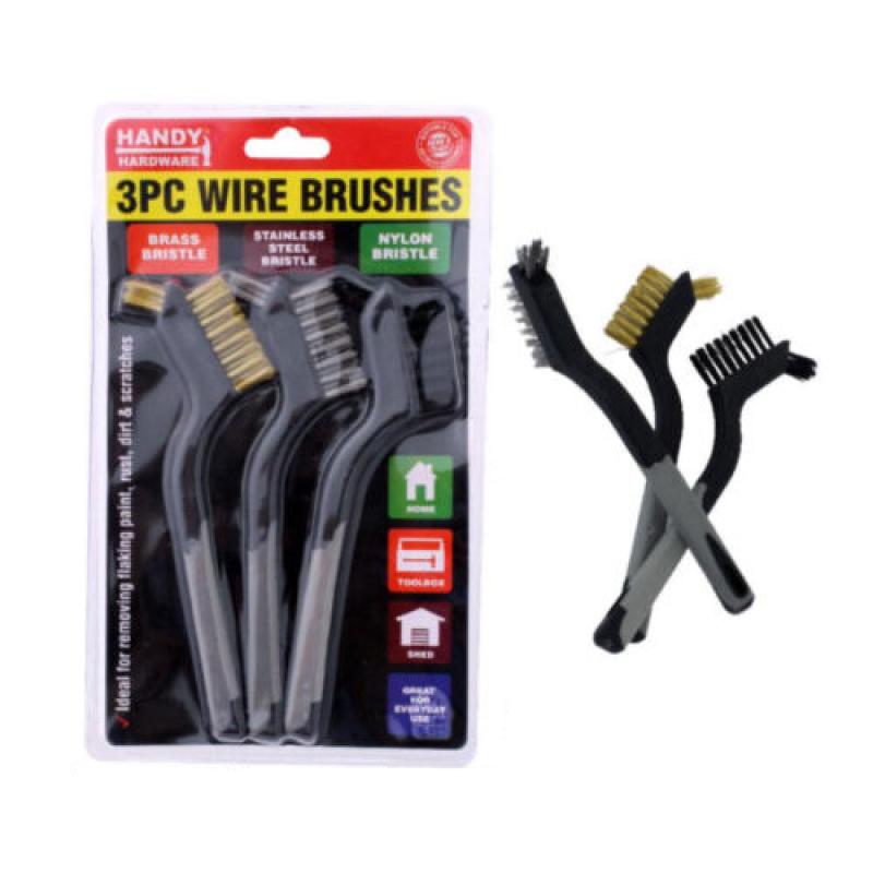 Wire Brush 16cm x 4.5cm 3pc 