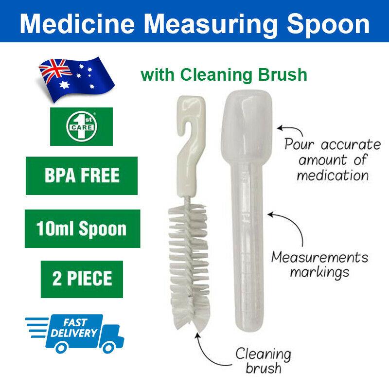 Medicine Measuring Spoon with Cleaning Brush